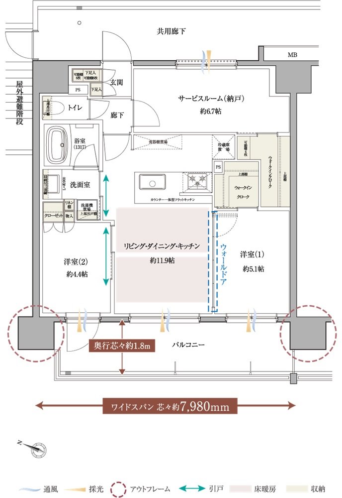 サンクレイドル千葉II 間取り AI type