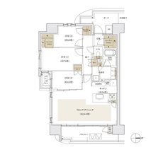 パークホームズ段原 間取り Dタイプ