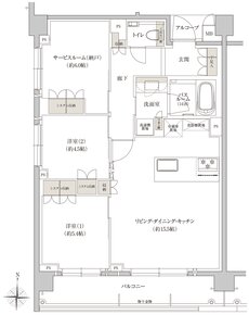 THE RESOCIA 下鴨 間取り D type