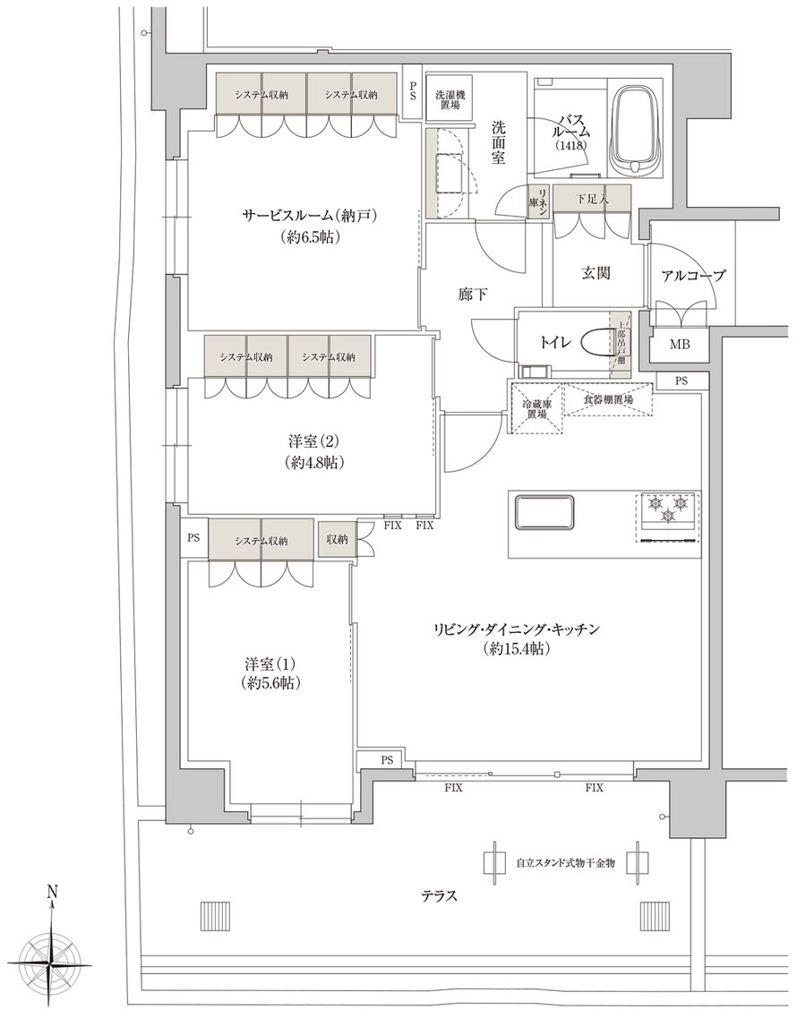 THE RESOCIA 下鴨 間取り G type