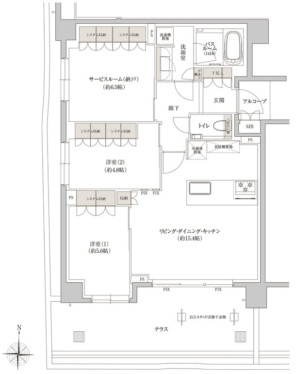THE RESOCIA 下鴨 間取り G type