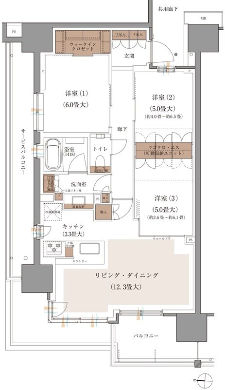 ブランズシティ品川ルネ キャナル 間取り A1 type