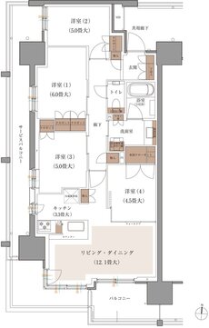 ブランズシティ品川ルネ キャナル 間取り B1 type
