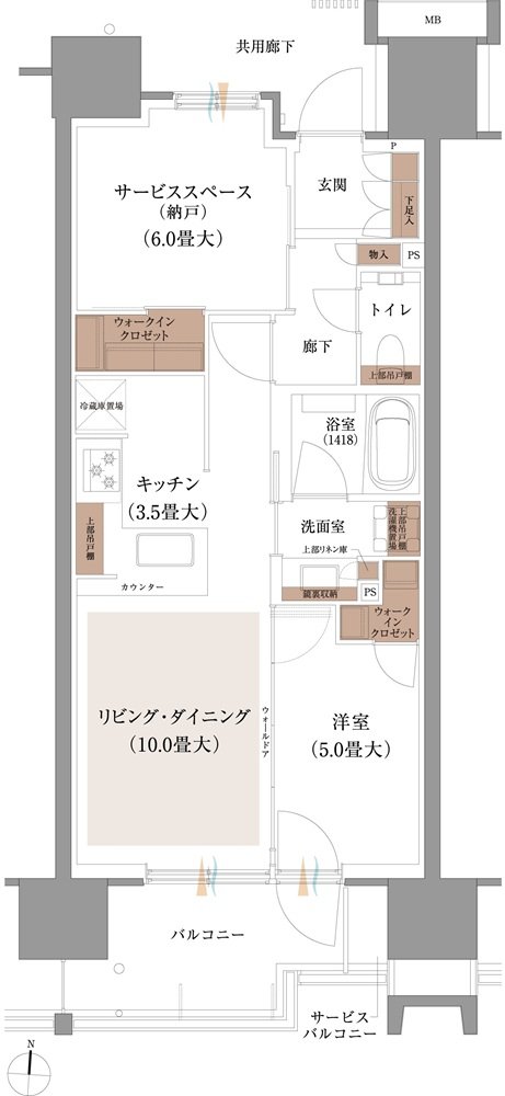 ブランズシティ品川ルネ キャナル 間取り B2 type