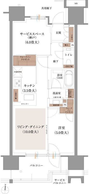 ブランズシティ品川ルネ キャナル 間取り B2 type