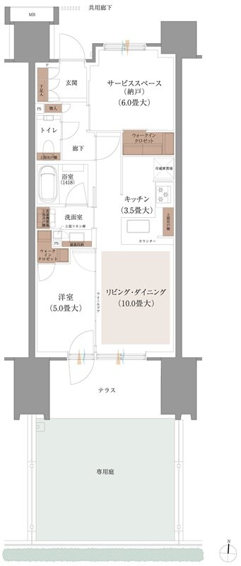 ブランズシティ品川ルネ キャナル 間取り B3g type