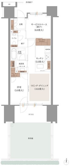 ブランズシティ品川ルネ キャナル 間取り B3g type