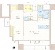 グランドパレス柳丸新城 間取り A type