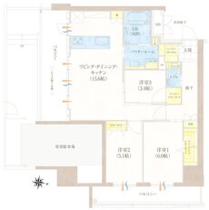 グランドパレス柳丸新城 間取り C1  type