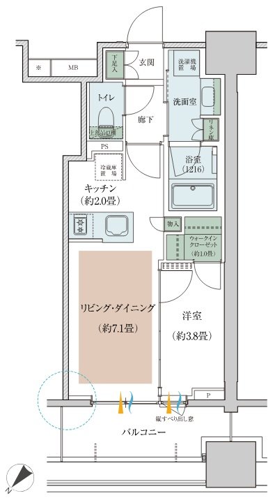 バウス藤沢 間取り B3 TYPE