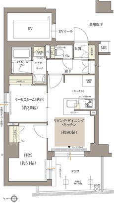 プレサンス グラン 京都河原町 間取り Agタイプ