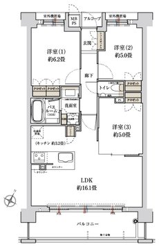 ワコーレ六甲高羽公園 間取り D type