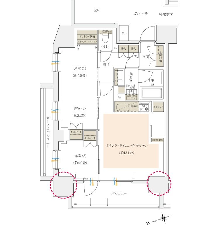 イニシア町屋ステーションサイト 間取り A type［先着順/次期以降］