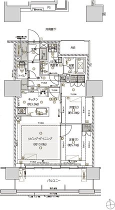 仙台 THE GRAND SKY 間取り Cタイプ