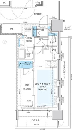 仙台 THE GRAND SKY 間取り Iタイプ