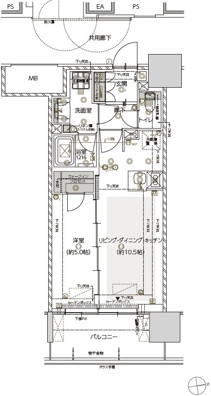 仙台 THE GRAND SKY 間取り G1タイプ