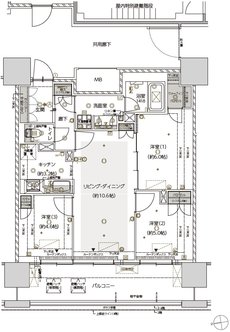 仙台 THE GRAND SKY 間取り J1タイプ