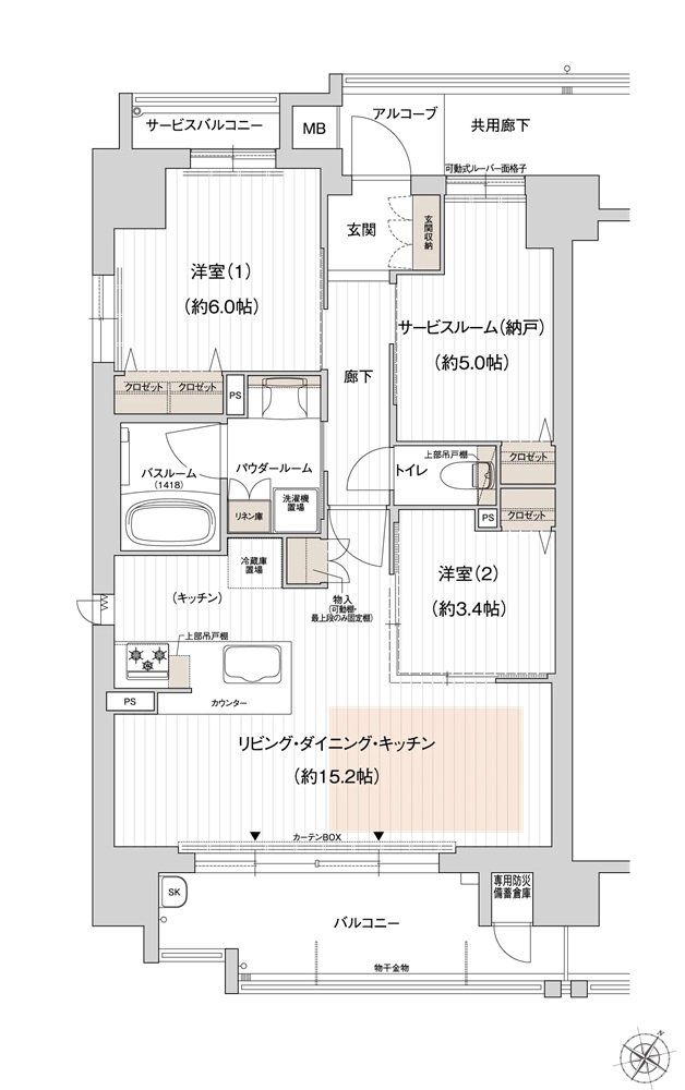 プレサンス ロジェ 甲子園口メゾニア 間取り Dタイプ