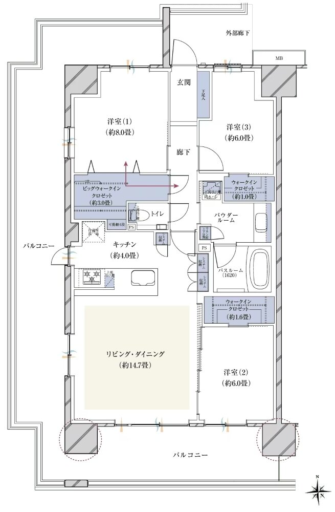 ヴェレーナシティ木更津マリーナベイ 間取り Aタイプ