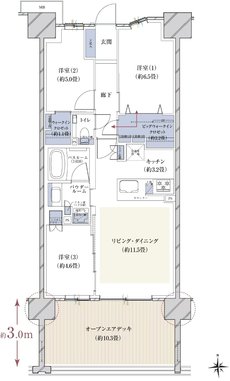 ヴェレーナシティ木更津マリーナベイ 間取り H1ODタイプ