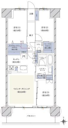 ヴェレーナシティ木更津マリーナベイ 間取り Fタイプ【先着順住戸】