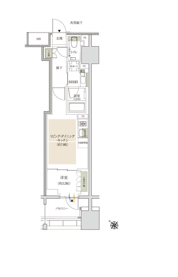 ジオ横浜大通り公園 間取り Cタイプ（先着順）