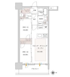 オープンレジデンシア名古屋グランデ 間取り Iタイプ