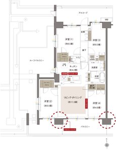 Grace Garden 小平小川東 間取り A3r type（先着順）