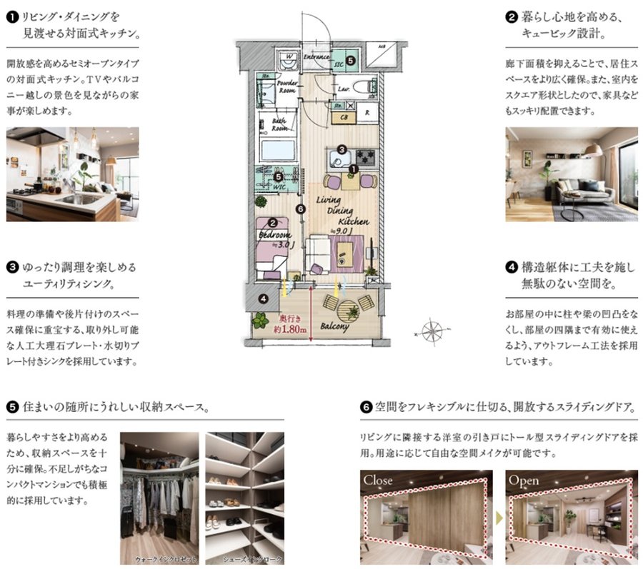 グローベル立川プレミアム 間取り Cタイプ
