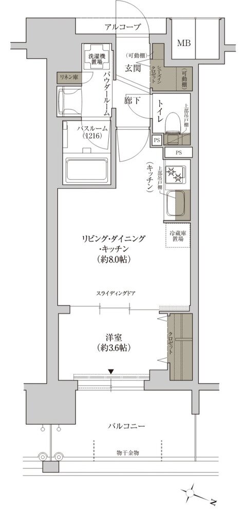 ソルプレサンス 三国レジデンス 間取り Cタイプ