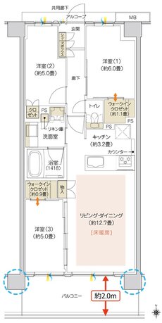 ハイムスイート京都 太秦天神川 間取り B9 TYPE