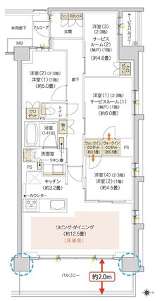ハイムスイート京都 太秦天神川 間取り C7 TYPE