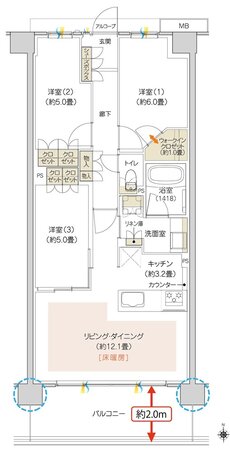 ハイムスイート京都 太秦天神川 間取り B5 TYPE