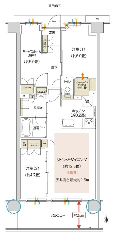 ハイムスイート京都 太秦天神川 間取り B11 TYPE