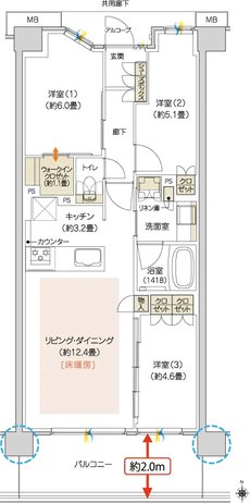 ハイムスイート京都 太秦天神川 間取り B16 TYPE