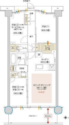 ハイムスイート京都 太秦天神川 間取り C6 TYPE