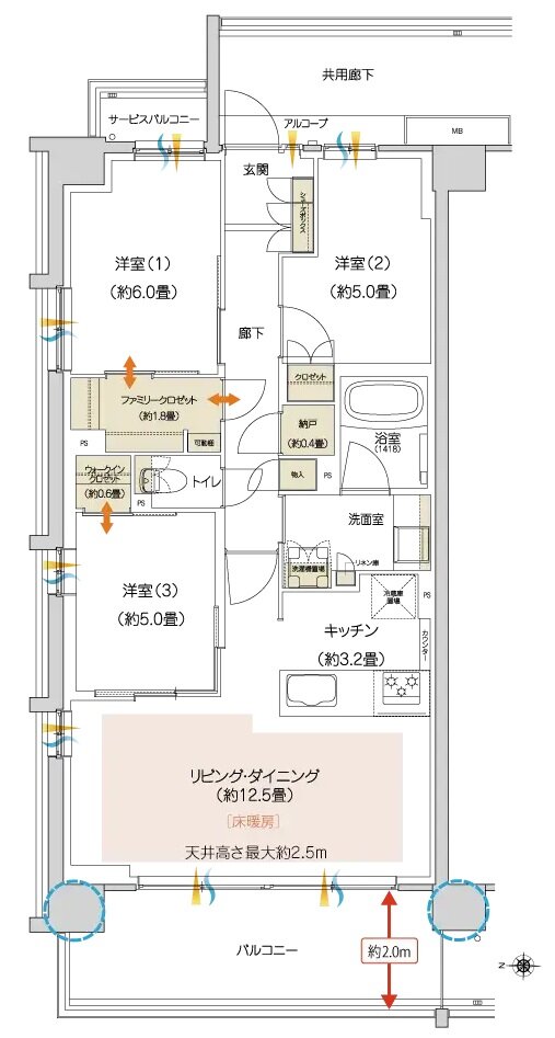 ハイムスイート京都 太秦天神川 間取り A1 TYPE