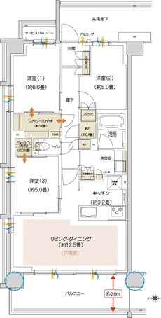 ハイムスイート京都 太秦天神川 間取り A1 TYPE
