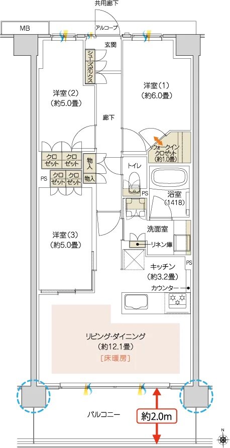 ハイムスイート京都 太秦天神川 間取り B6 TYPE
