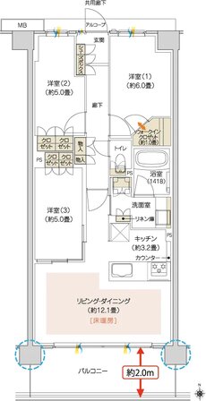 ハイムスイート京都 太秦天神川 間取り B6 TYPE