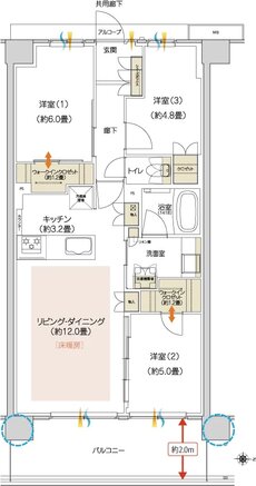 ハイムスイート京都 太秦天神川 間取り C3 TYPE