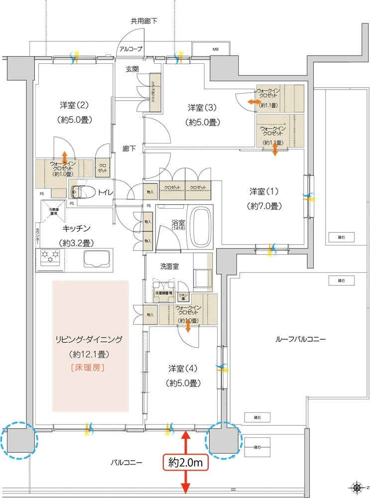 ハイムスイート京都 太秦天神川 間取り C5r TYPE