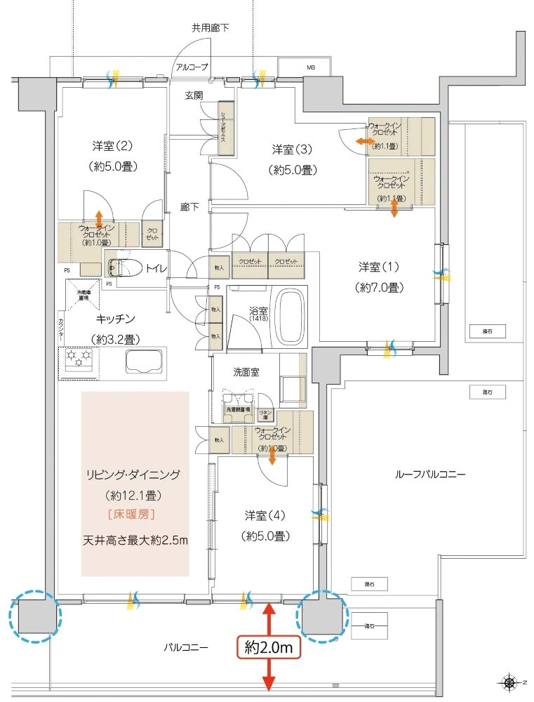 ハイムスイート京都 太秦天神川 間取り C5r TYPE