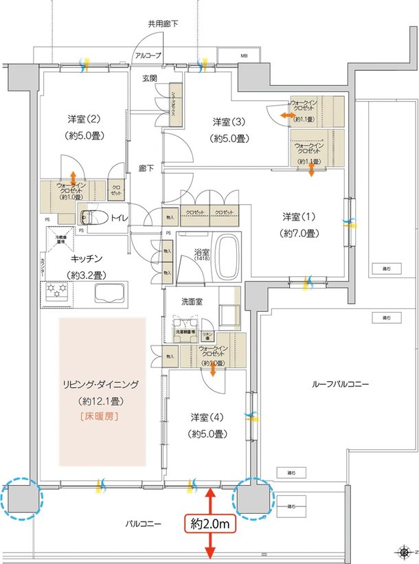 ハイムスイート京都 太秦天神川 間取り C5r TYPE