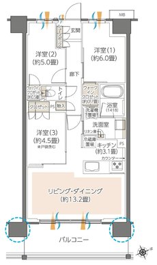 ハイムスイート川崎小島新田 間取り C7 type