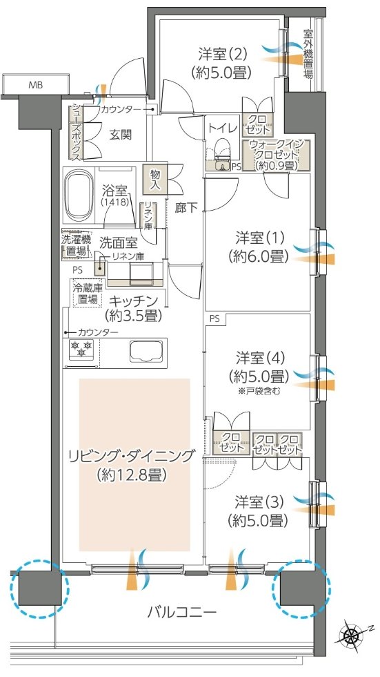 ハイムスイート川崎小島新田 間取り C12 type