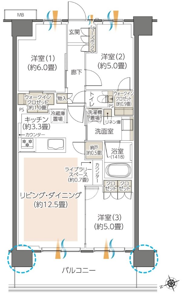 ハイムスイート川崎小島新田 間取り A14 type