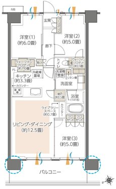 ハイムスイート川崎小島新田 間取り A14 type