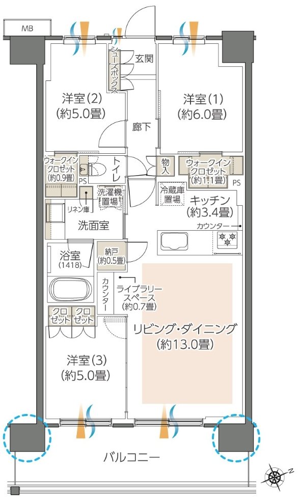 ハイムスイート川崎小島新田 間取り C10 type
