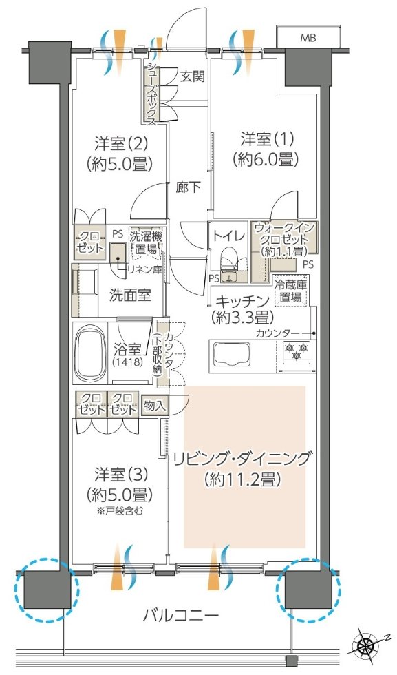 ハイムスイート川崎小島新田 間取り C9 type